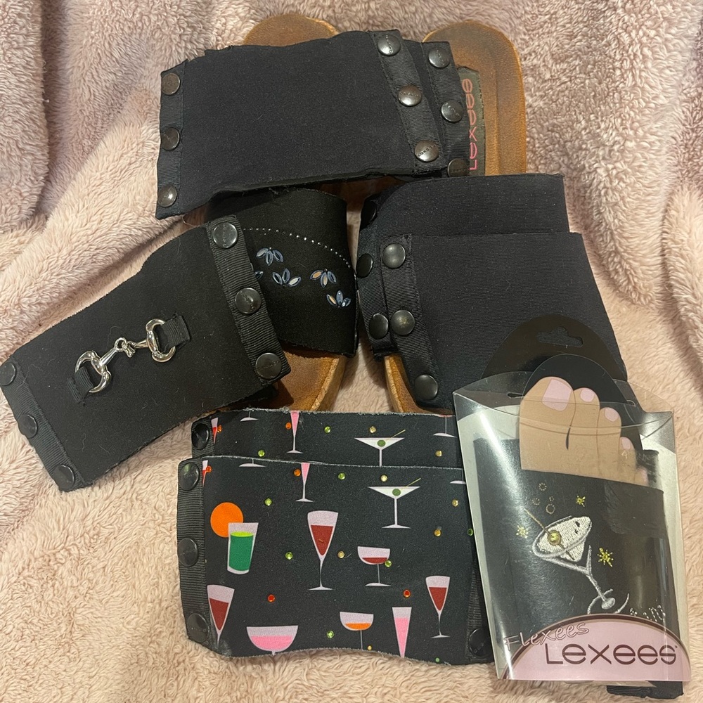 Lexees Flexees Interchangeable Sandals Size 7 Wit… - image 1